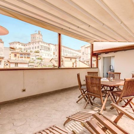 Attic With Terrace By Trevi Fountain Roma Exterior foto